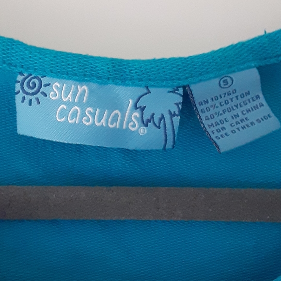 Sun Casuals Beach Coverup with Pockets Sz Sml - Picture 2 of 4